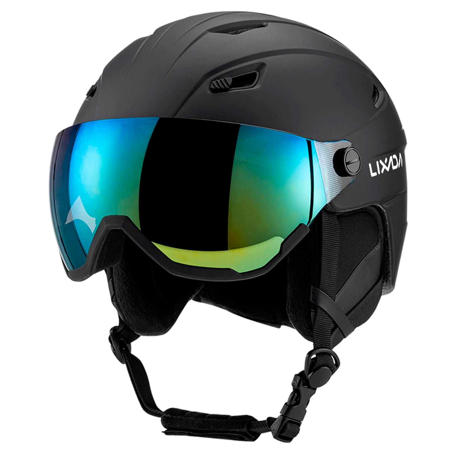 LIXADA Integrated Ski & Snowboard Helmet with Removable Visor & Goggles