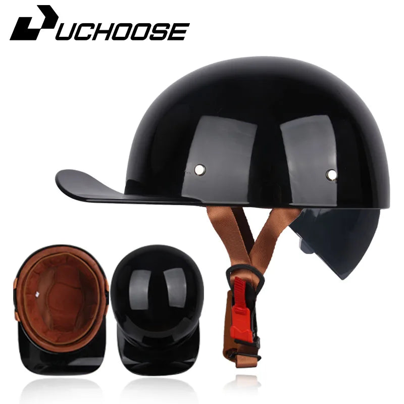 Vintage Personalized Baseball & Motorcycle Half Helmets