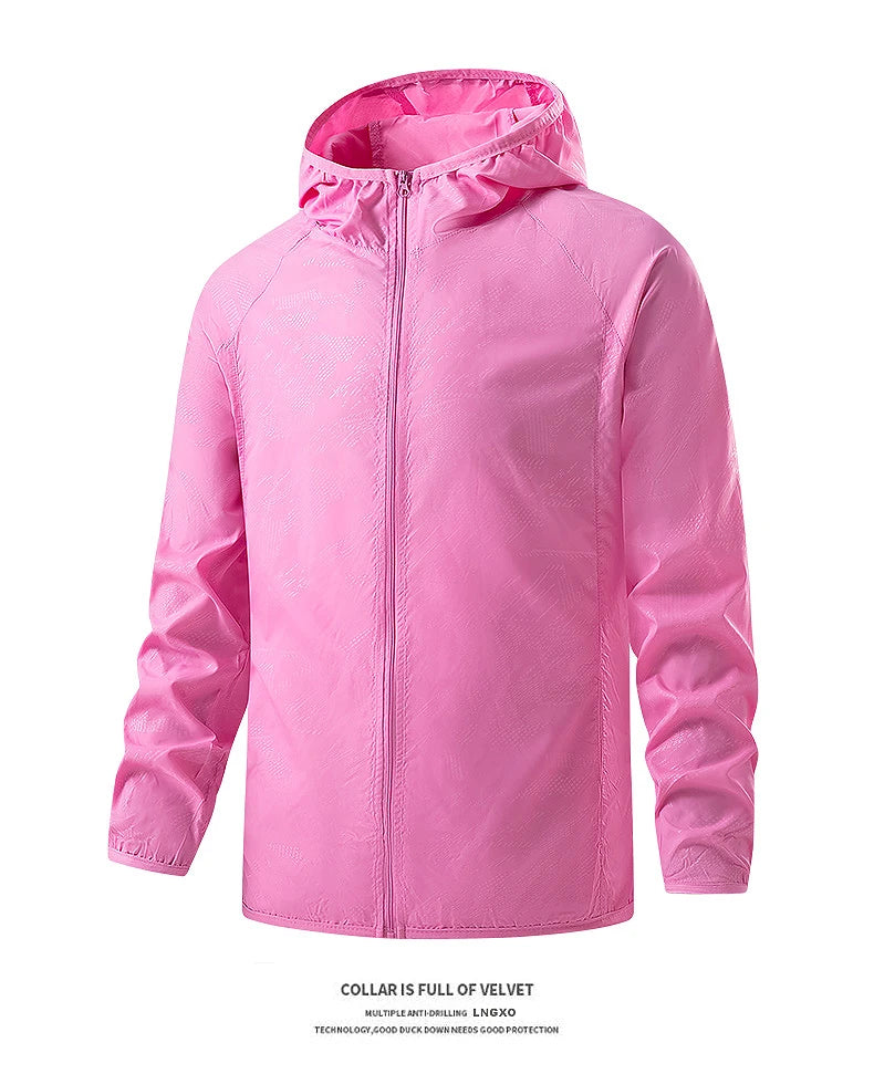 LNGXO Unisex Waterproof Hiking Windbreaker
