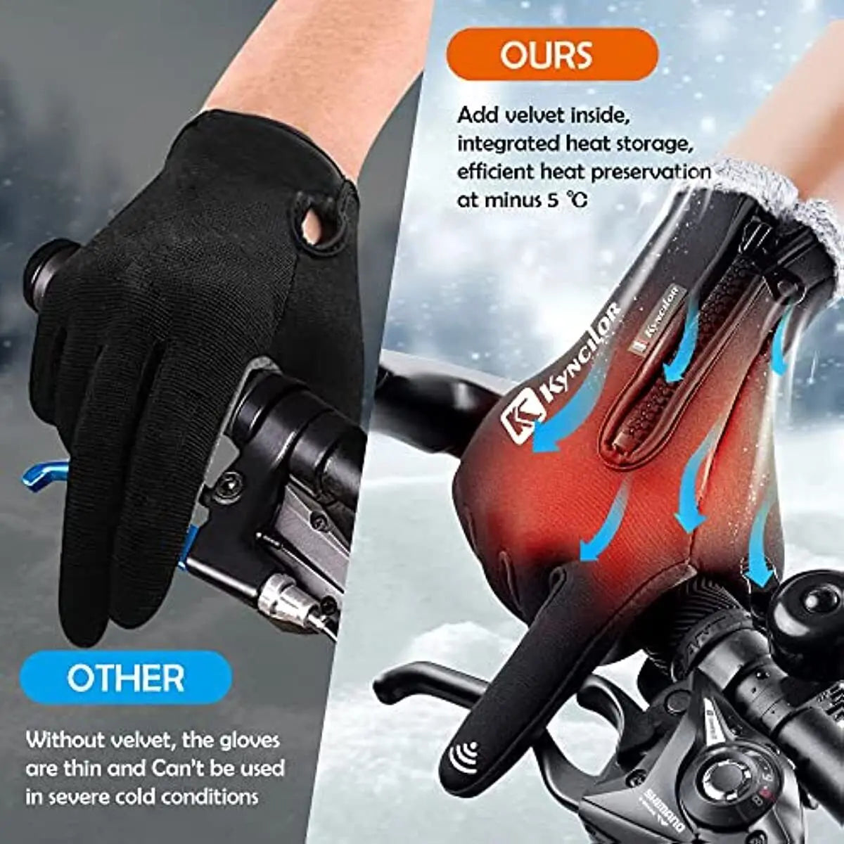 Winter Waterproof Thermal Gloves for Men & Women