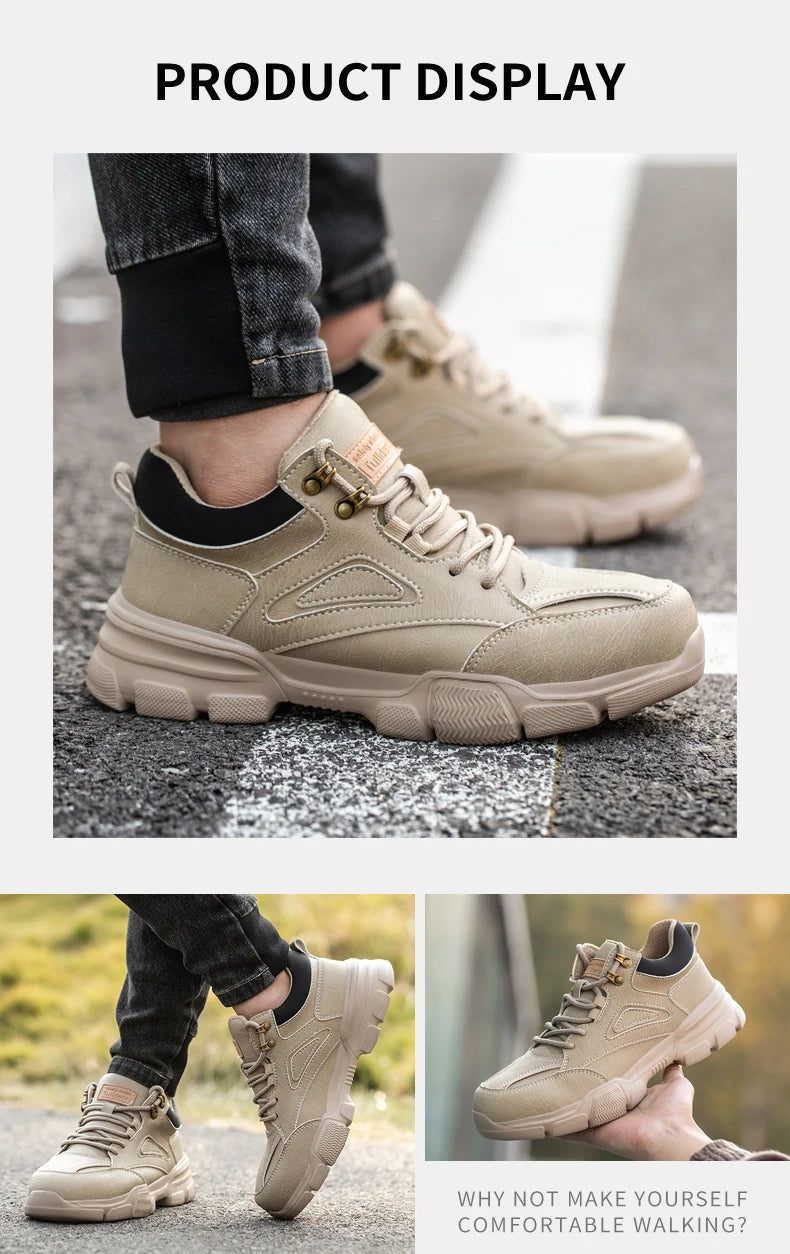 Men's Steel Toe Safety Work Shoes