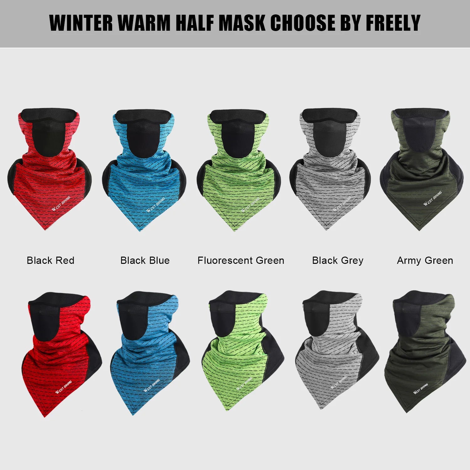 WEST BIKING Winter Windproof Thermal Neck Warmer
