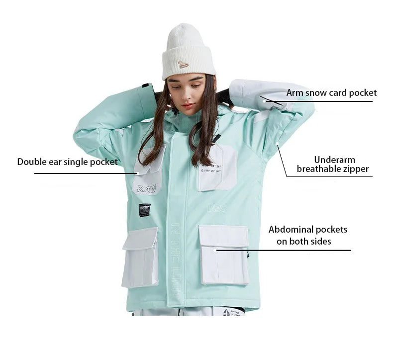 2025 Women's & Men's Waterproof Windproof Ski Jacket