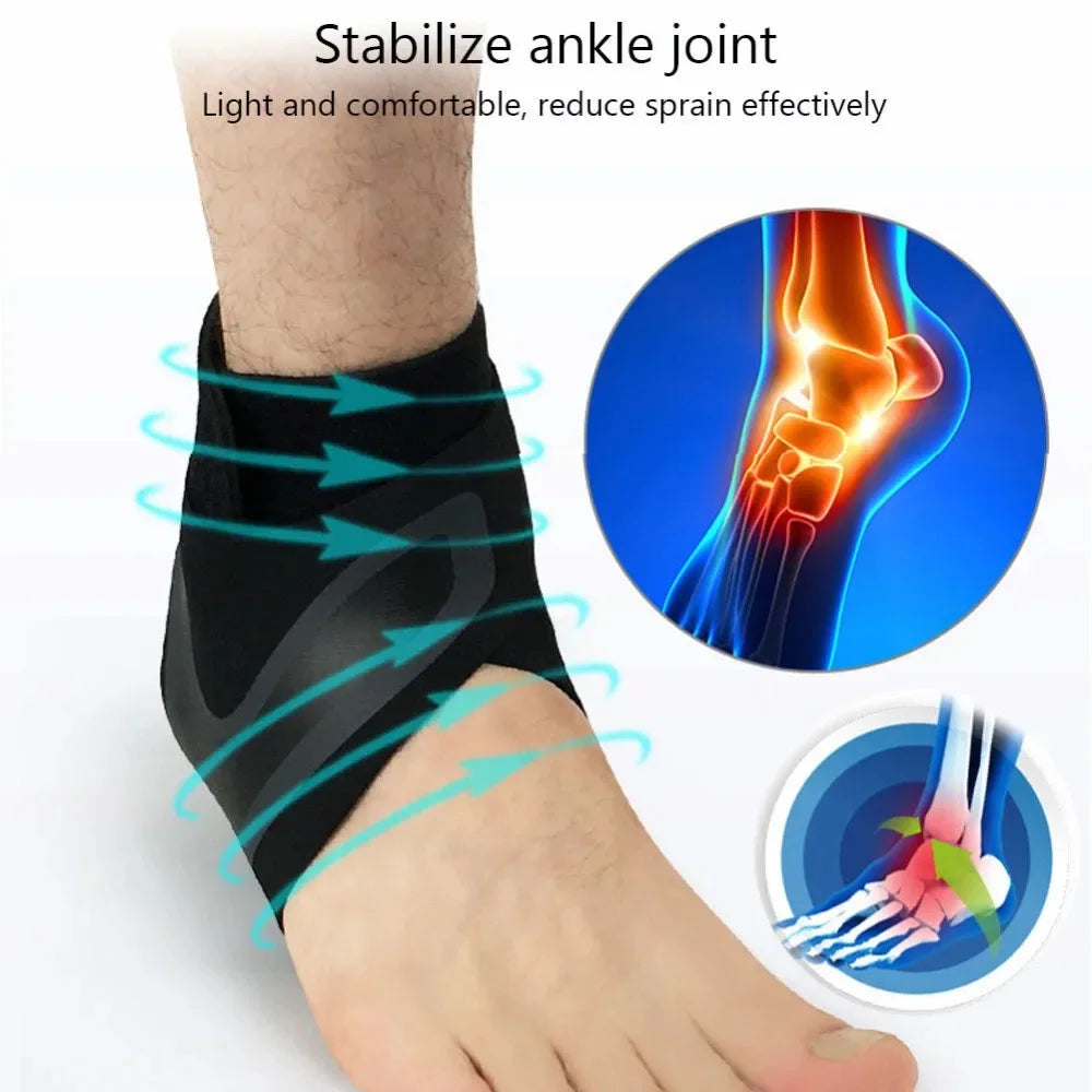 Sports Ankle Support Wrap for Sprains & Pain Relief