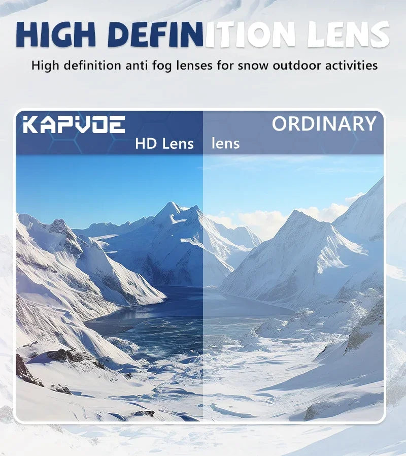 Kapvoe Photochromic Magnetic Ski Goggles UV400