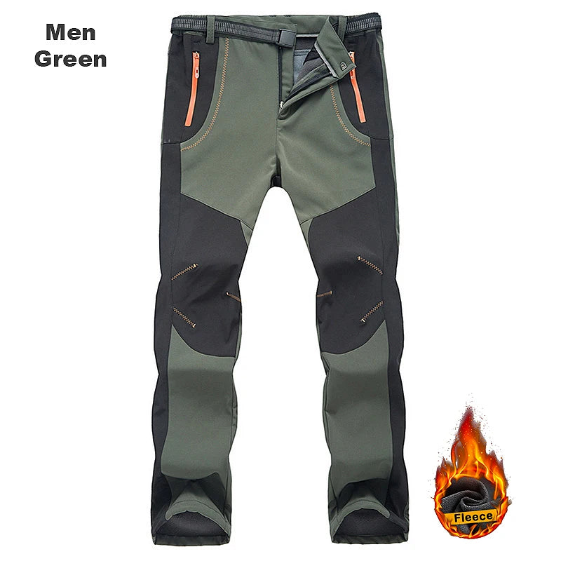LNGXO Men's Winter Fleece Hiking Pants