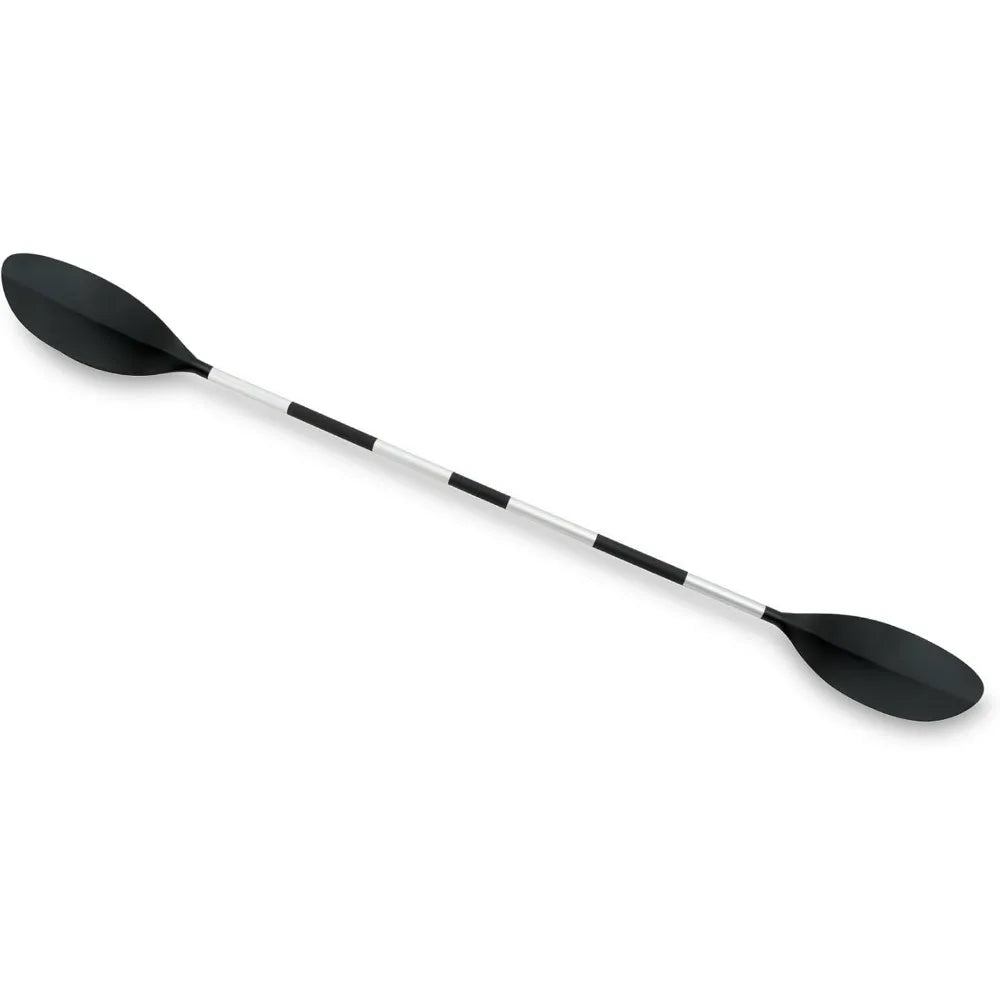 Kayak Paddle with Ribbed Spoon Blades & Adjustable Feather