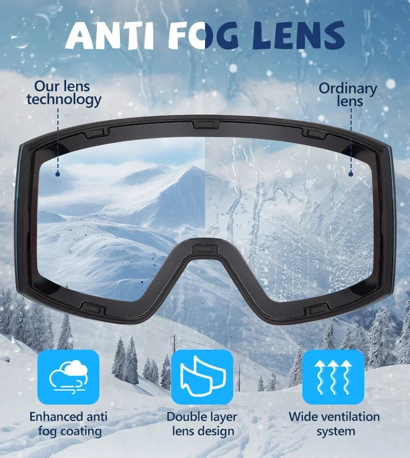 Kapvoe Photochromic Magnetic Ski Goggles UV400