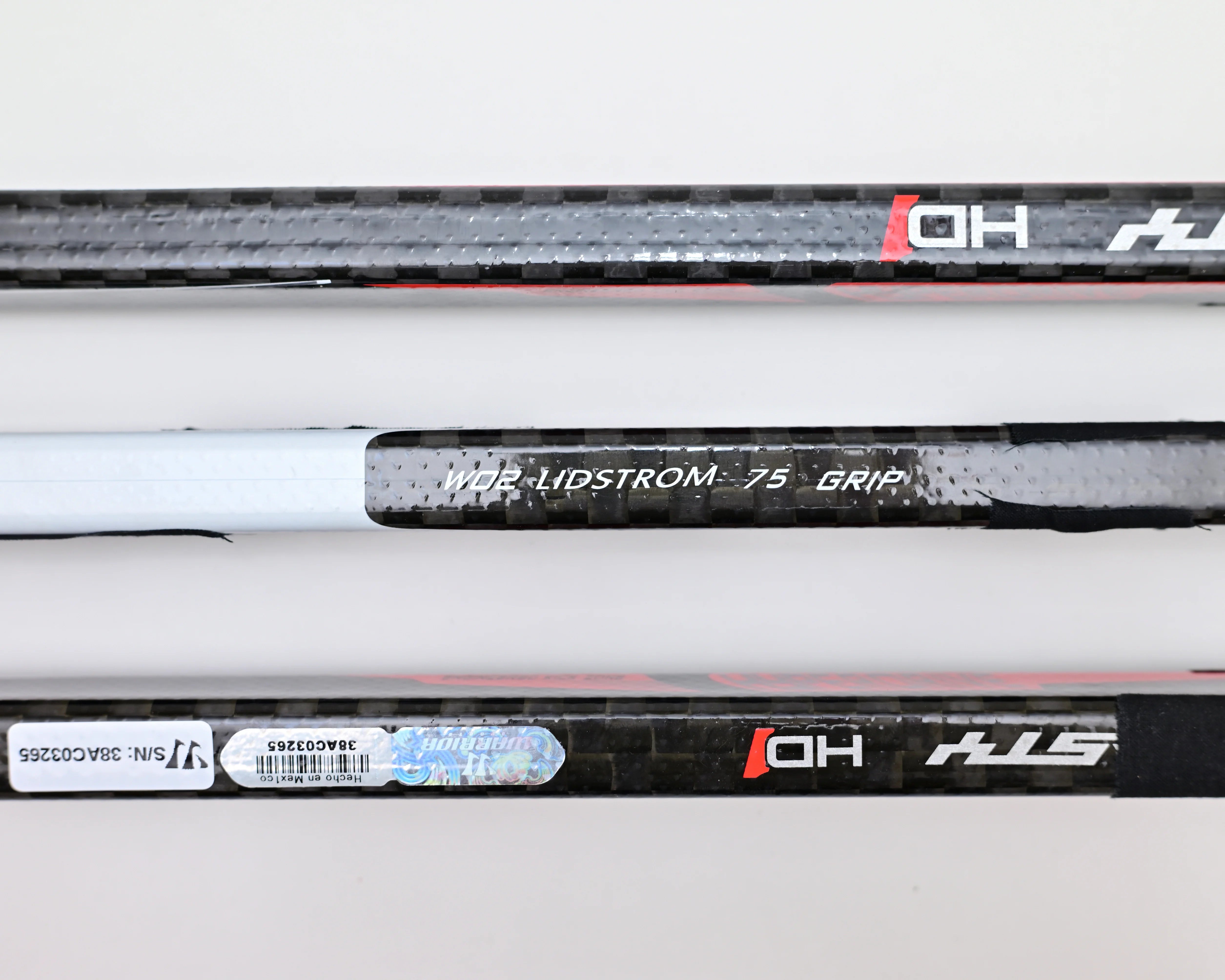 2-Pack Warrior HD1 Dynasty Square Head Ice Hockey Sticks Carbon Fiber Grip