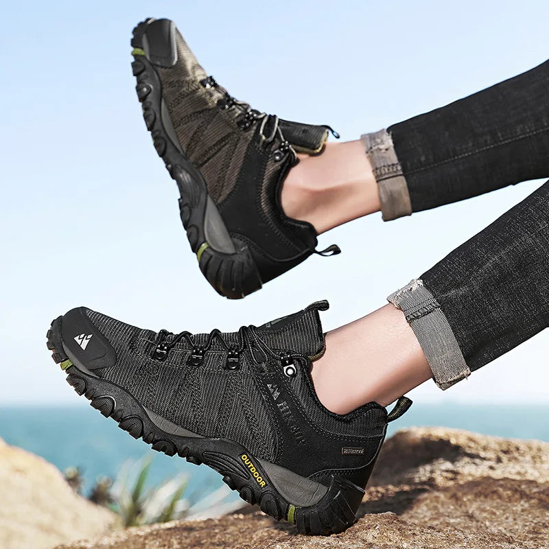 HIKEUP Men's Non-Slip Hiking Shoes