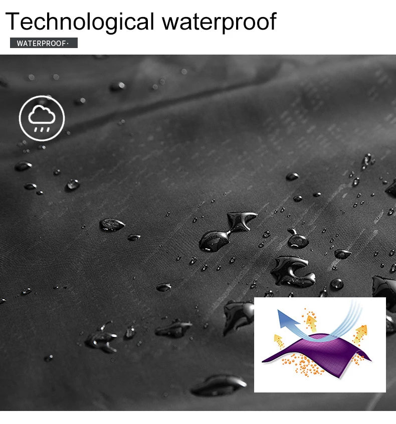 LNGXO Unisex Waterproof Hiking Windbreaker