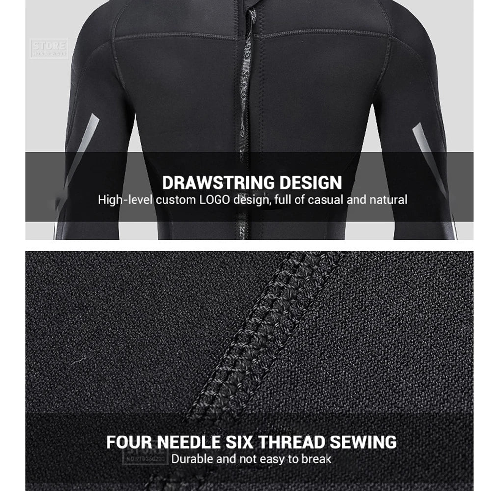 Men’s 3mm Neoprene Wetsuit for Surfing & Diving