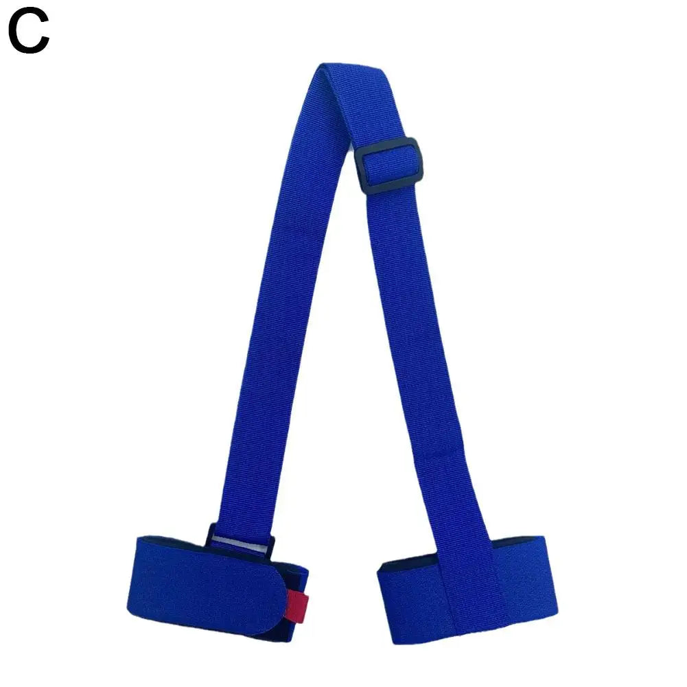 Black Nylon Adjustable Ski Handle Strap Carrier