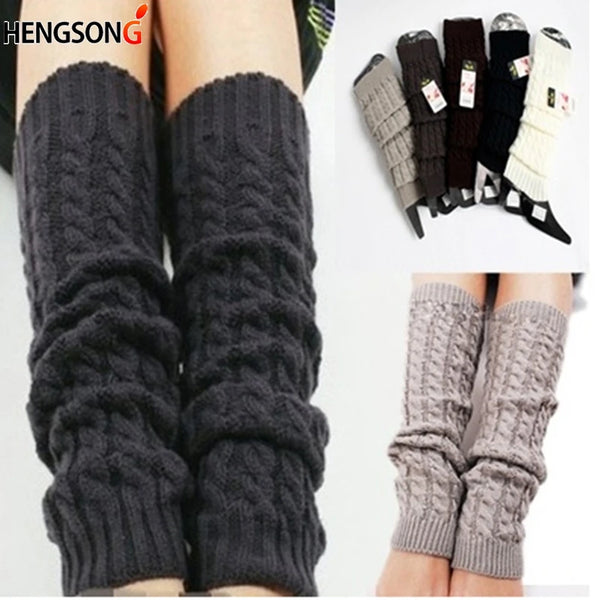 Autumn Winter Women's Kapron Legwarmers with Kneepad