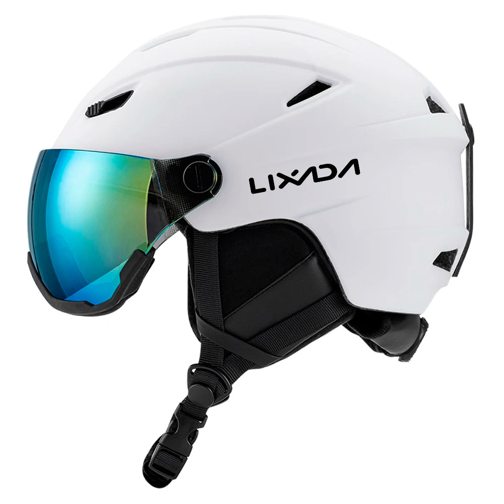 LIXADA Integrated Ski & Snowboard Helmet with Removable Visor & Goggles