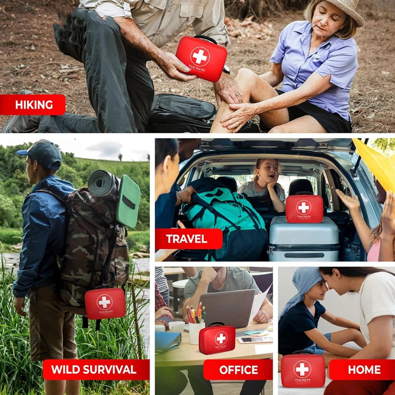 Portable First Aid Kit – Travel & Outdoor Emergency Pack (No Medication)
