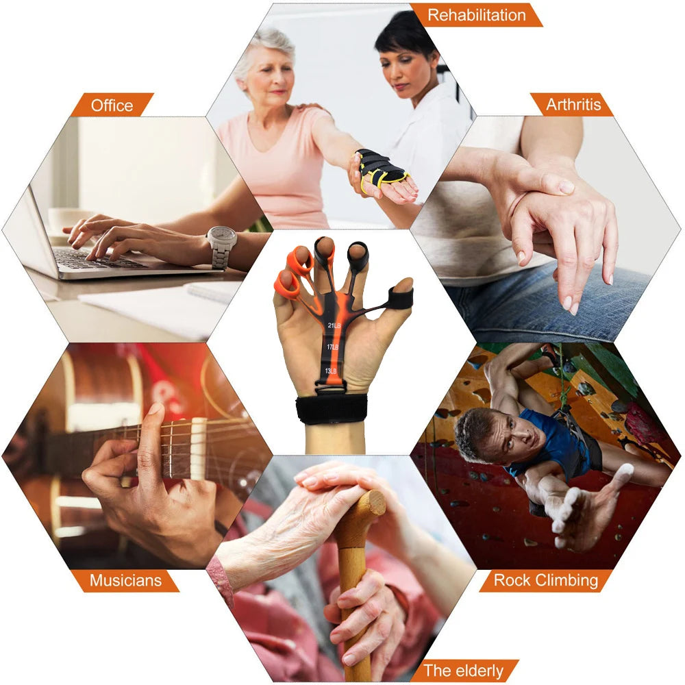 Silicone 5-Finger Grip Strengthener – Hand & Wrist Therapy Tool