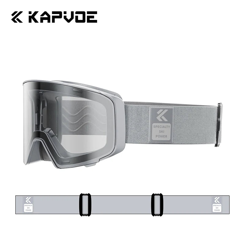 Kapvoe Photochromic Magnetic Ski Goggles UV400