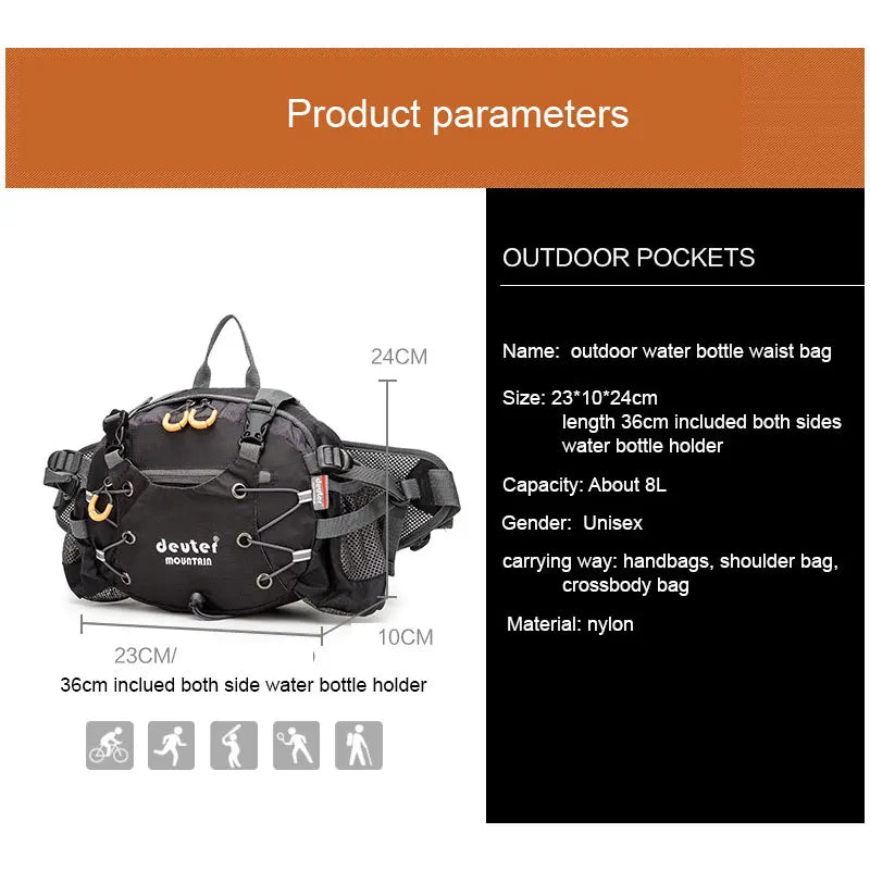 Camping Waist Chest Crossbody Bag