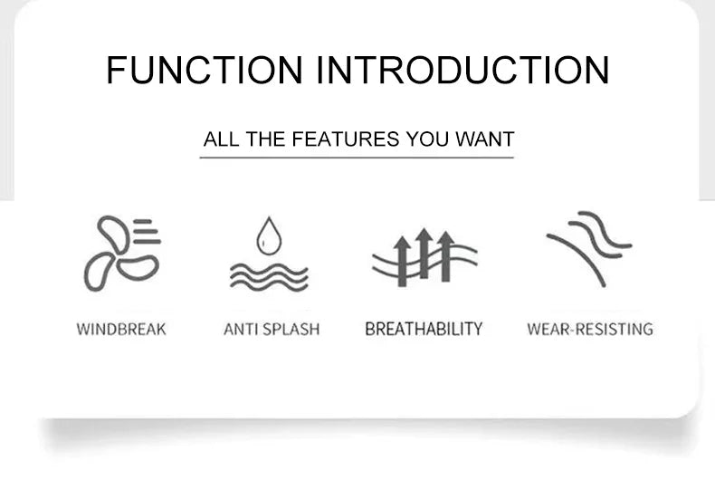 LNGXO Unisex Waterproof Hiking Windbreaker