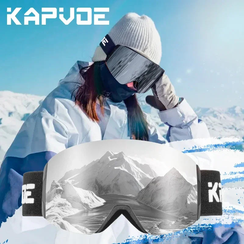 Kapvoe Photochromic Magnetic Ski Goggles UV400