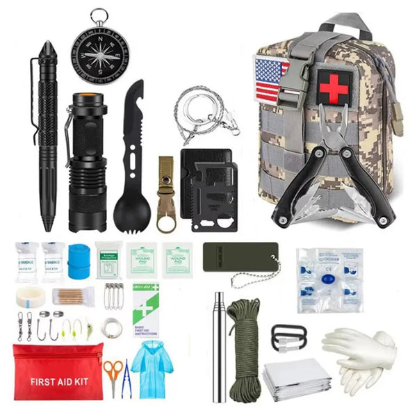 Survival First Aid Kit – Tactical Molle Emergency Gear Bag