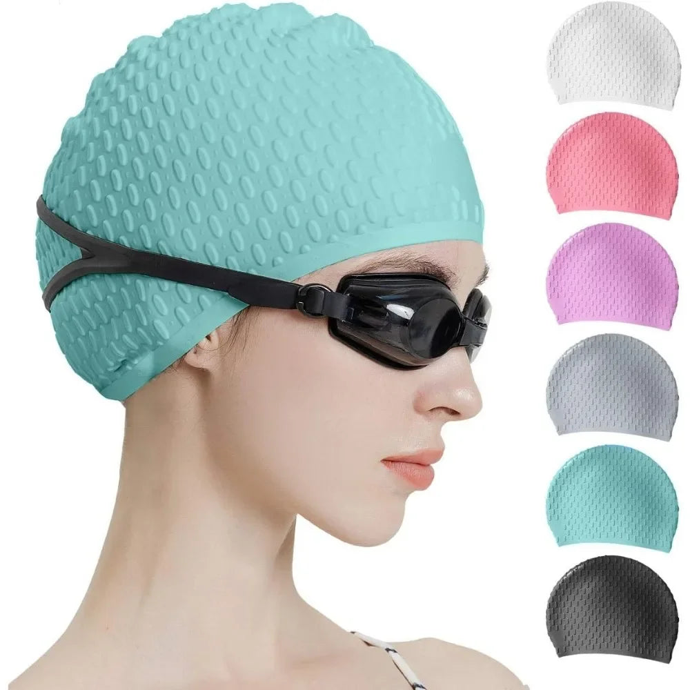 Silicone Swim Cap – Unisex Comfort Fit