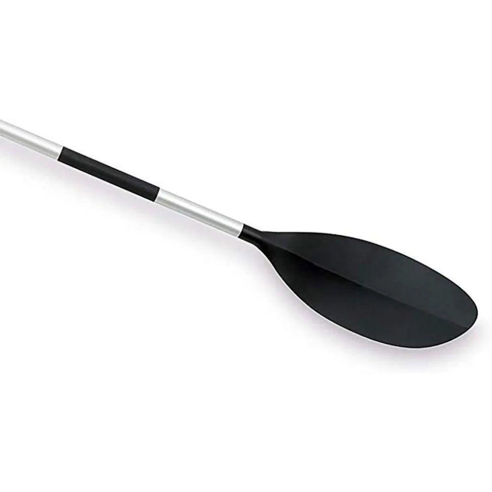 Kayak Paddle with Ribbed Spoon Blades & Adjustable Feather