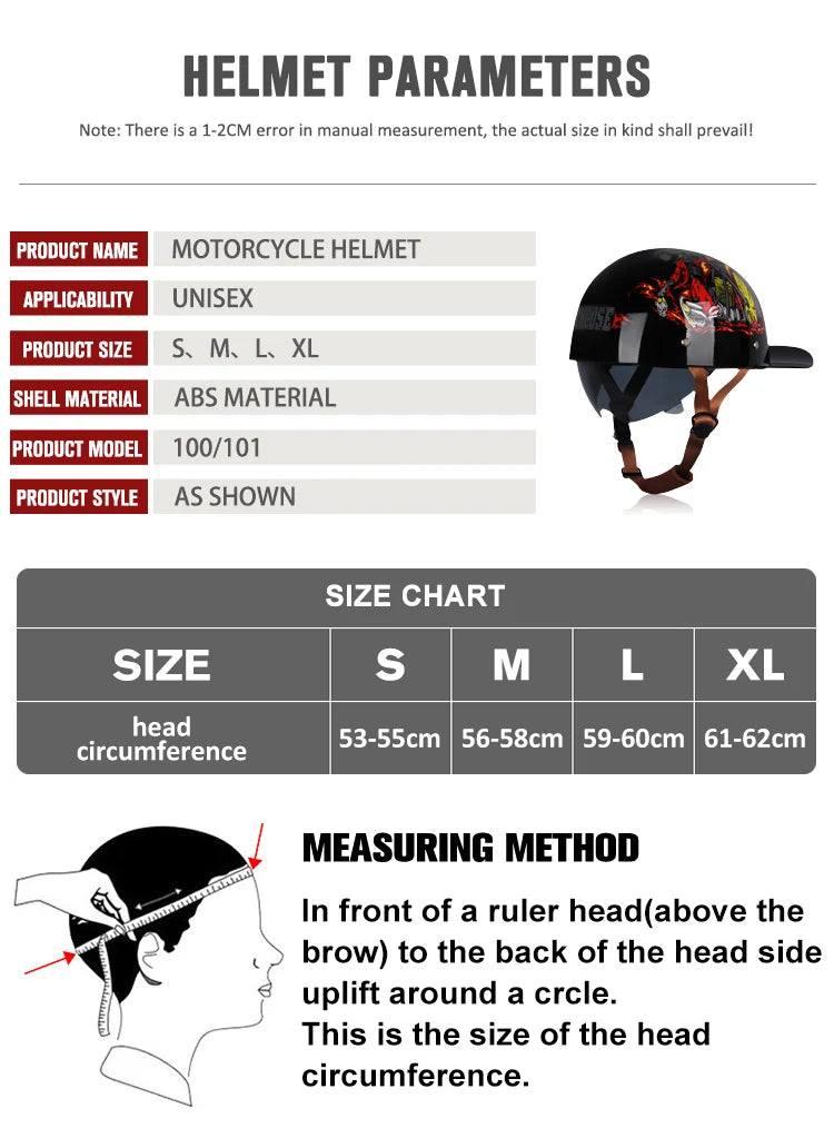 Vintage Personalized Baseball & Motorcycle Half Helmets