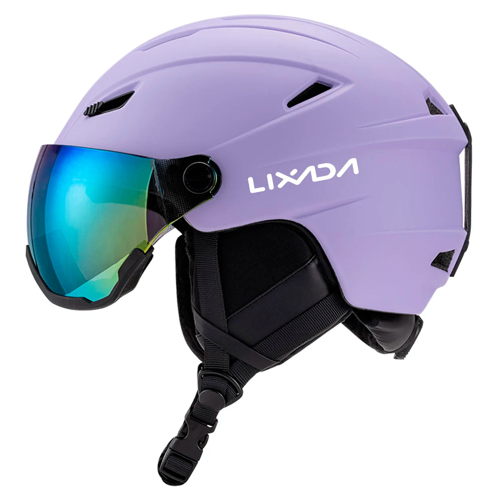LIXADA Integrated Ski & Snowboard Helmet with Removable Visor & Goggles
