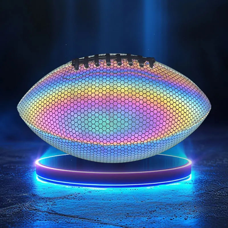 Luminous Reflective Olive Rugby Ball PU