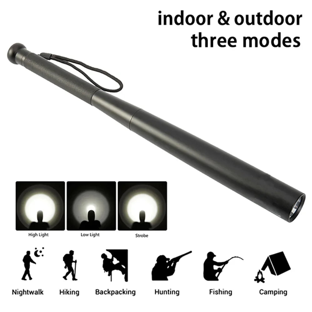Ultra Bright Self-Defense Baseball Bat Flashlight