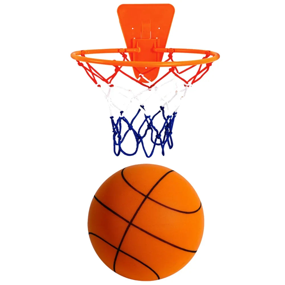 21cm Easy Grip Silent Size 5 Multicolor Basketball for Kids