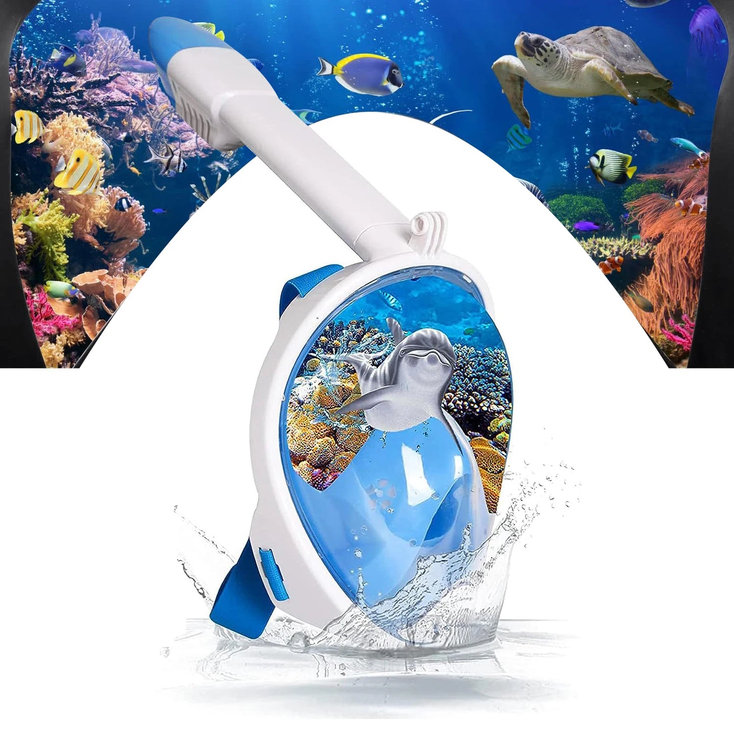 Professional Full Face Snorkel Mask for Adults