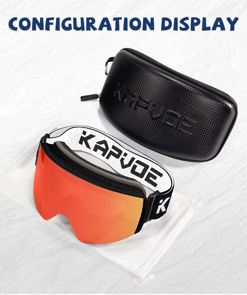 Kapvoe Photochromic Magnetic Ski Goggles UV400