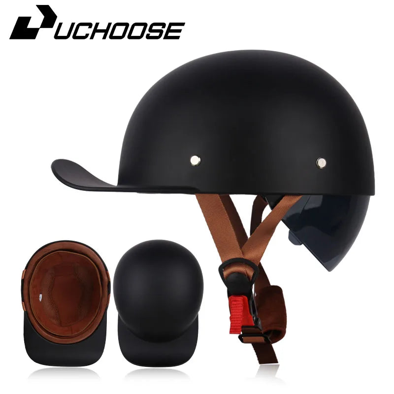 Vintage Personalized Baseball & Motorcycle Half Helmets