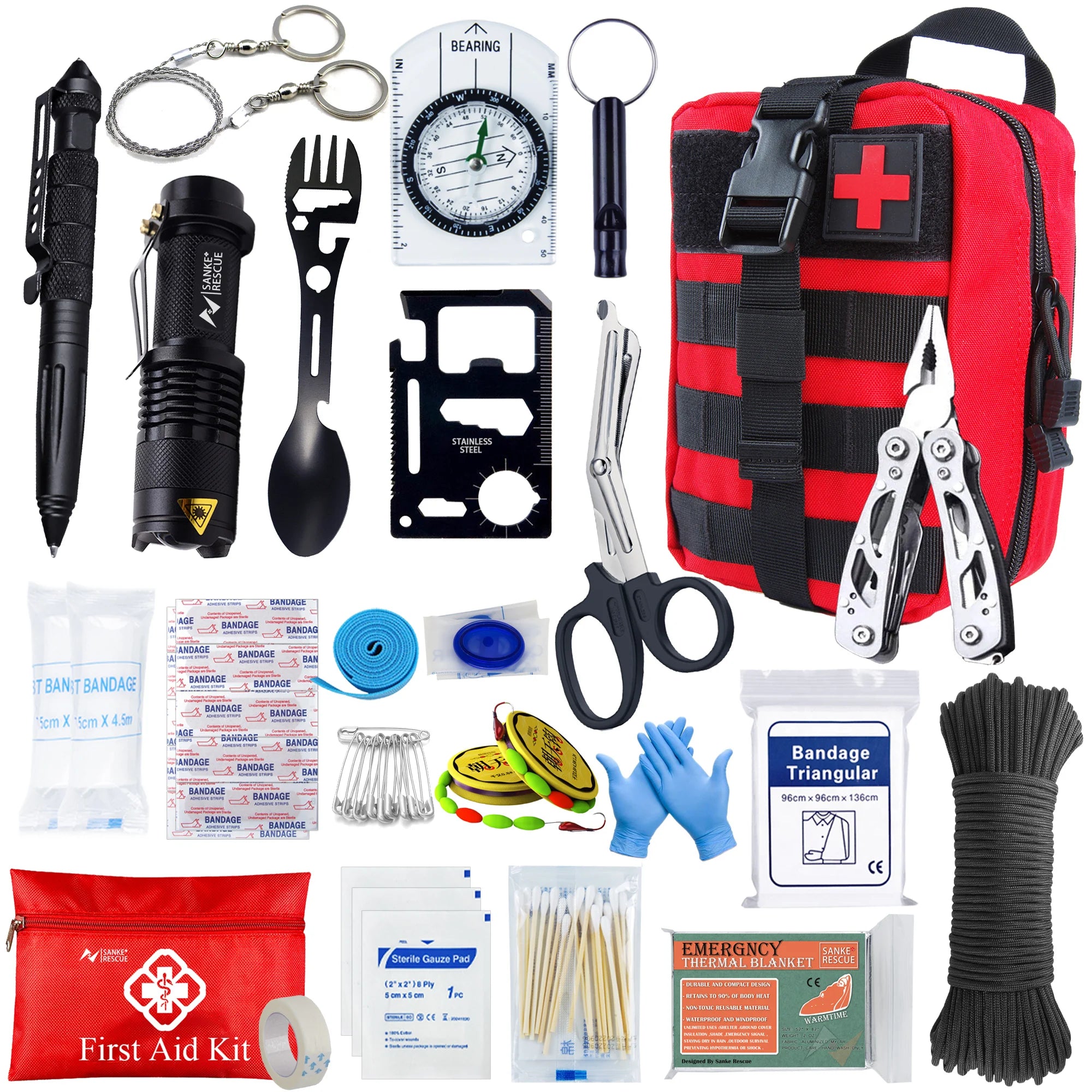 Survival First Aid Kit Molle Emergency IFAK