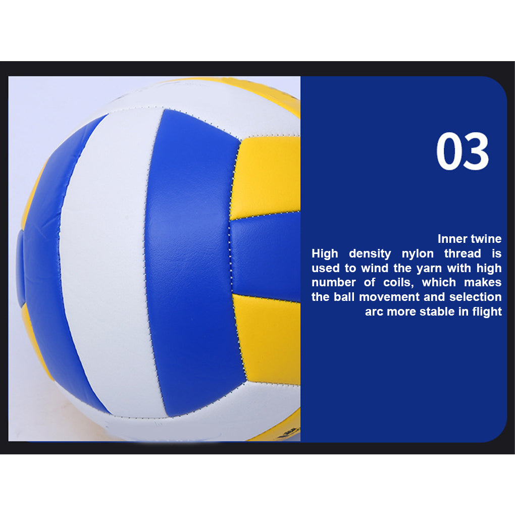 Size 5 PU Volleyball Soft Touch Indoor/Outdoor Training Ball